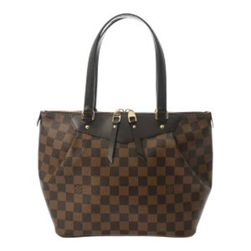 Louis Vuitton Damier Westminster Tote Bag Ebene Brown Canvas Handbag